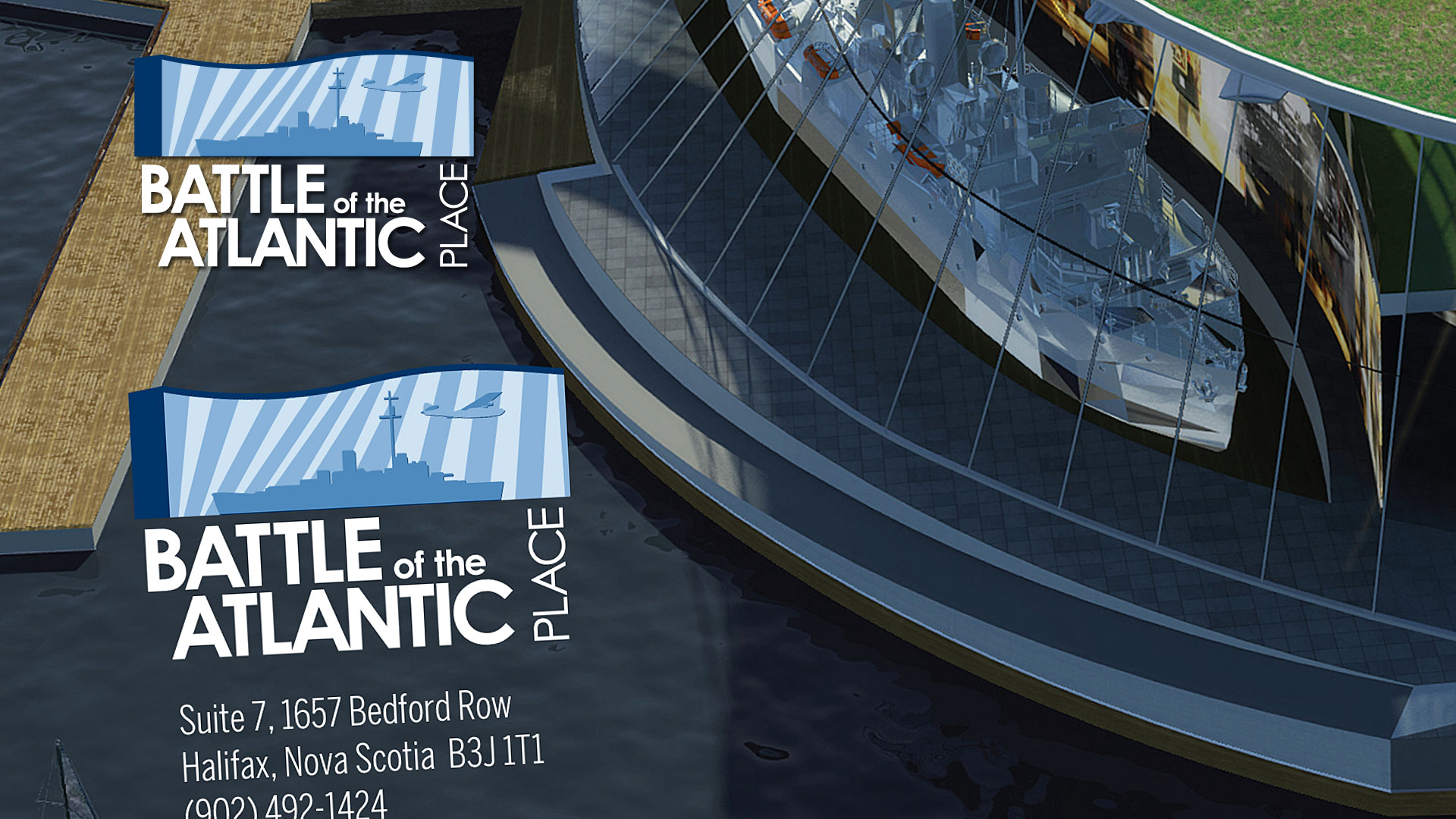 Image of Parapluie project: Battle of the Atlantic Place Emblem and Visual Identity